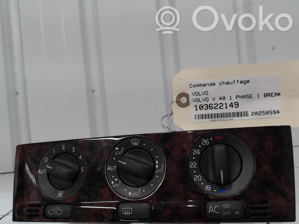 Volvo S40, V40 Climate control unit 