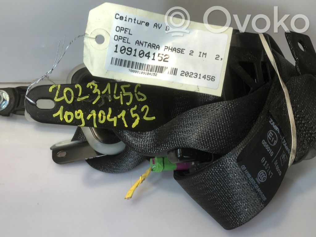 Opel Antara Cinturón delantero 