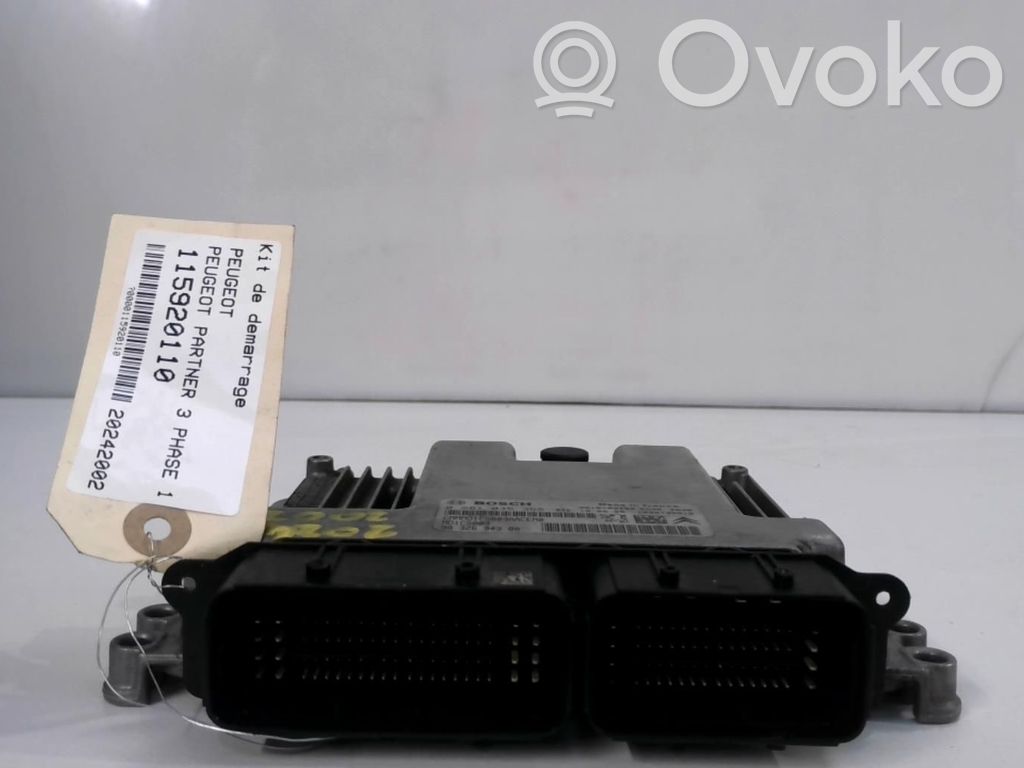 Peugeot Partner III Engine ECU kit and lock set 
