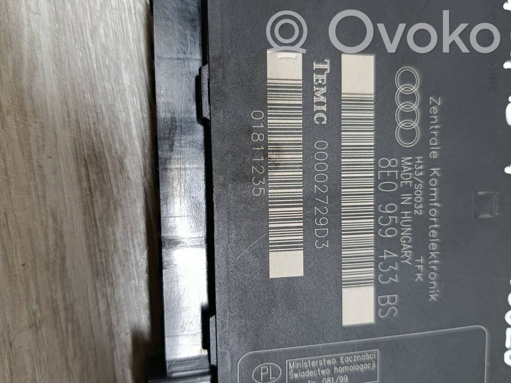 Audi A4 S4 B7 8E 8H Module confort 