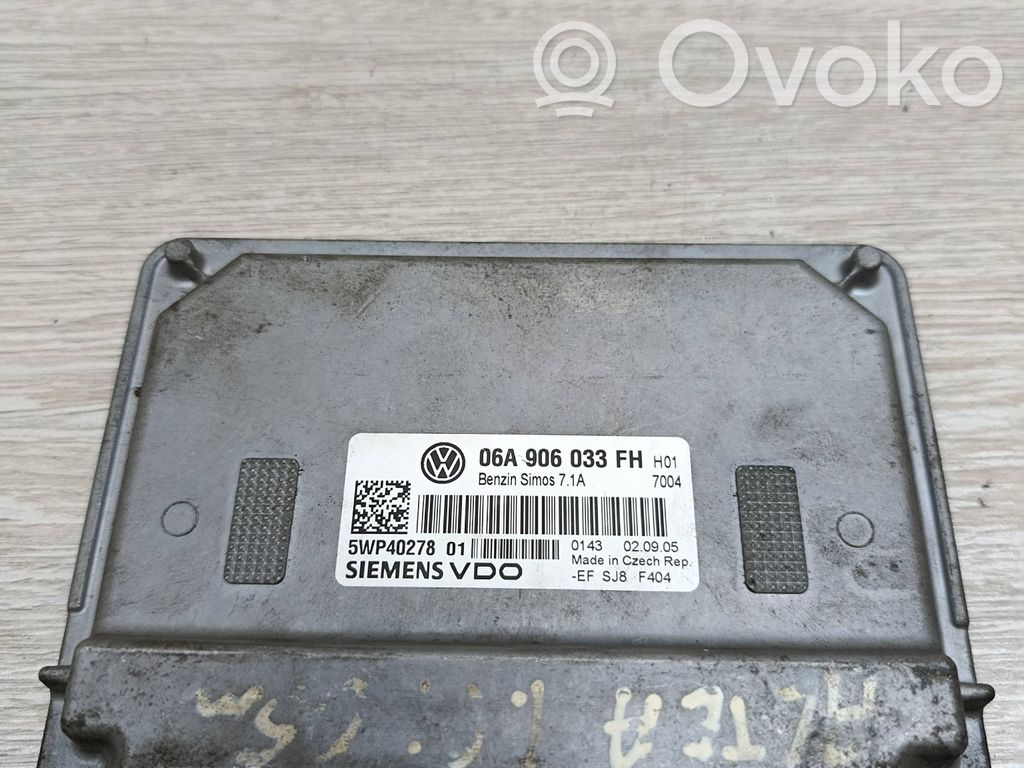 Engine control unit/module   06A906033FH,5WP40278