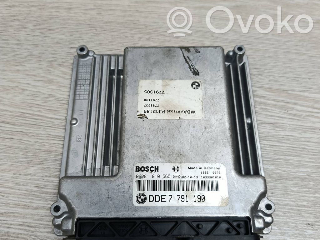 Engine control unit/module   DDE7791190,0281010565,1039S01010