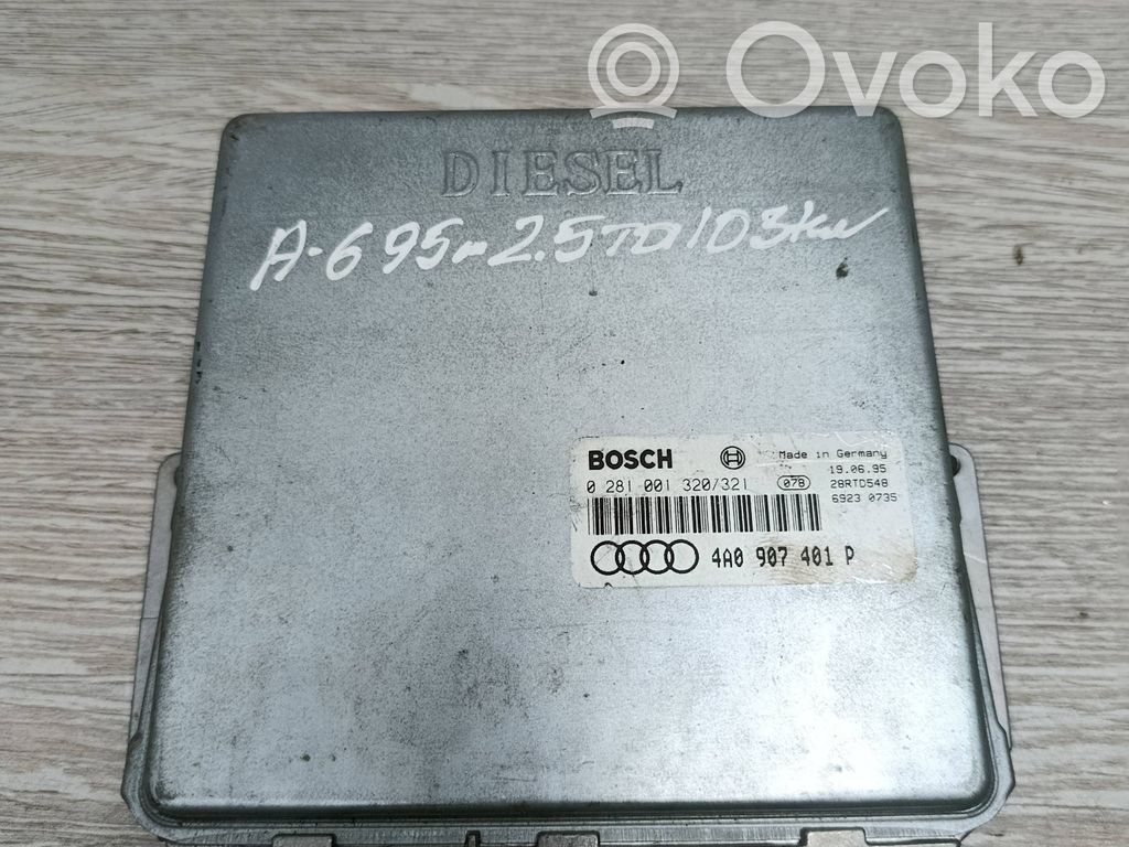 Engine control unit/module   4A0907401P,28RTD548,0281001320
