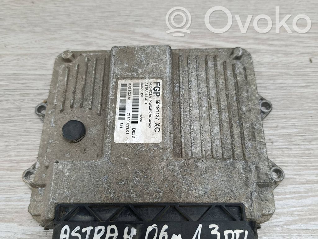 Engine control unit/module   55191137,5CH1919F,7160009901