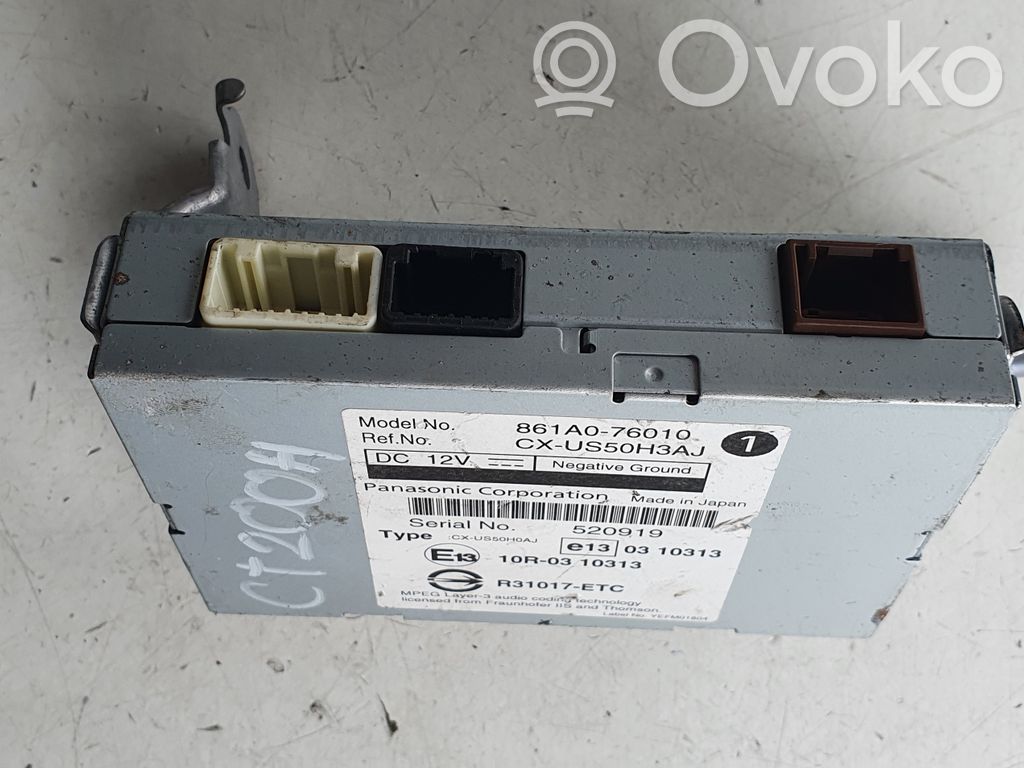 Lexus CT 200H Console centrale, commande de multimédia l'unité principale 