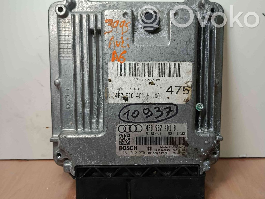 Engine control unit/module   4F0907401B,0281012279,4F2910401H