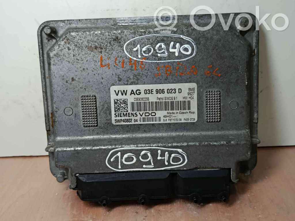 Engine control unit/module   03E906023D,5WP40802
