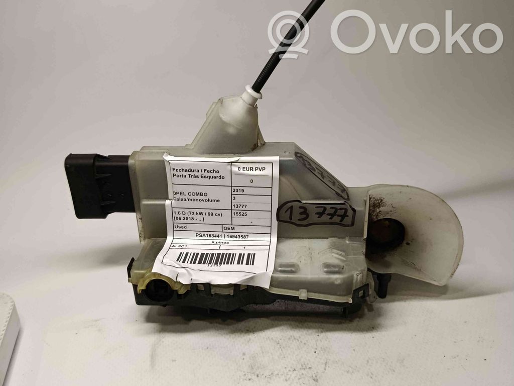 Opel Combo E Încuietoare ușă spate 