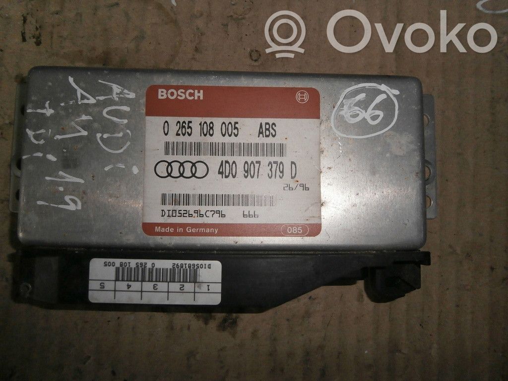 Unidad de control/módulo del ABS   4D0907379D,0265108005