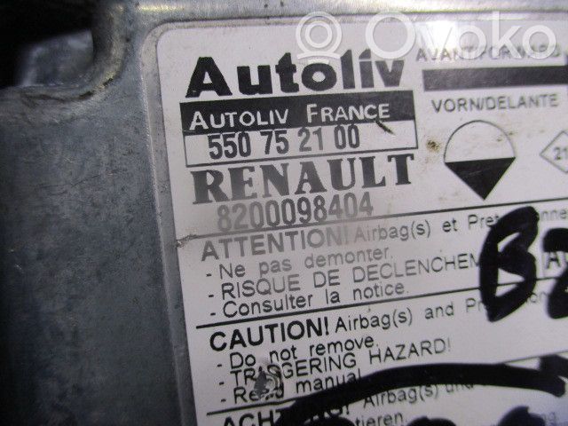 Turvatyynyn ohjainlaite/moduuli   550752100,4P,8200098404