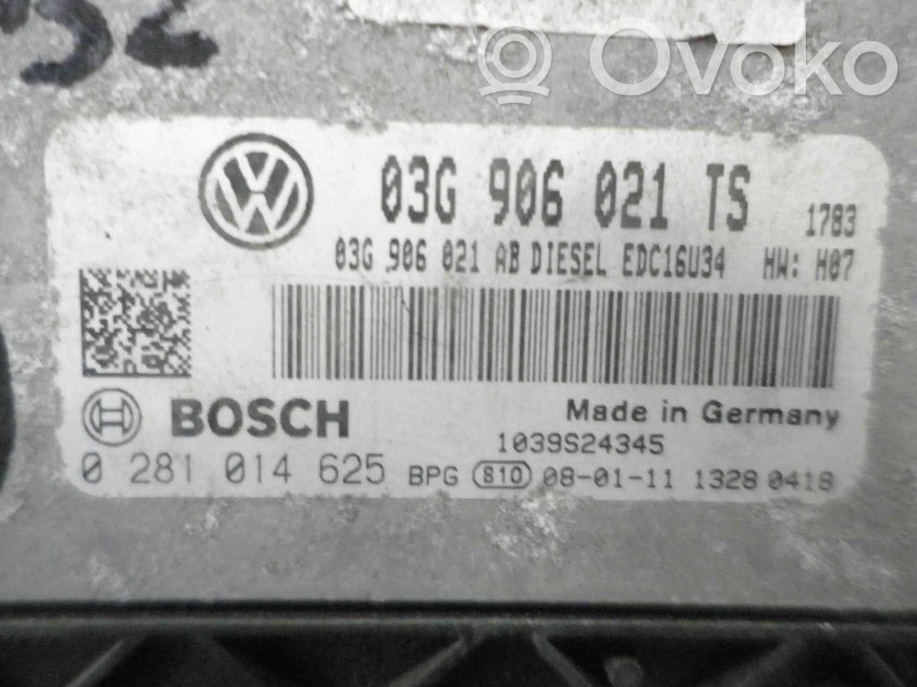 Unidad de control/módulo del motor   0281014625,03G906021TS
