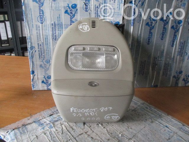 Peugeot 807 Garniture de console d'éclairage de ciel de toit 