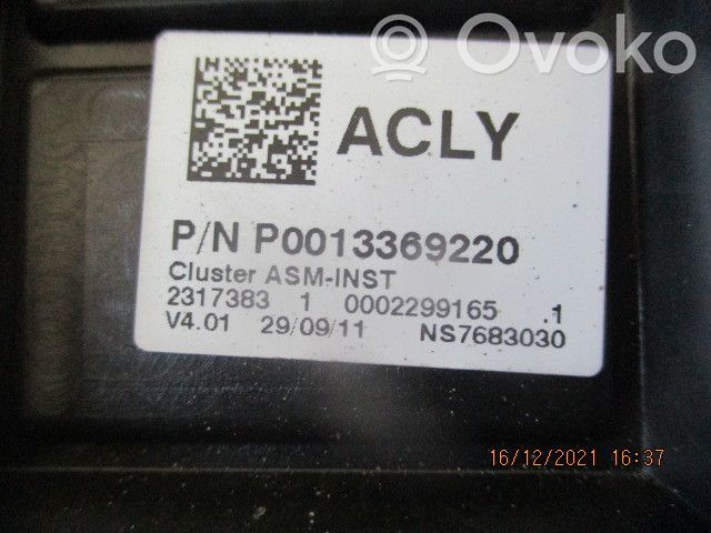 Speedometer (instrument cluster)   13369220,KM