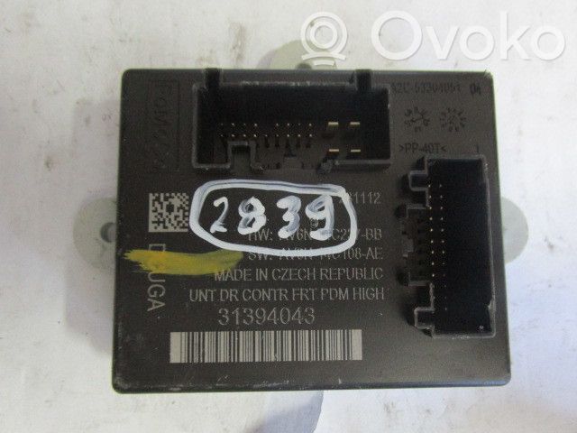 Door central lock control unit/module   31394043,PORTAFD