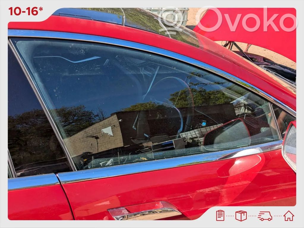 Tesla Model S Front door window glass four-door 