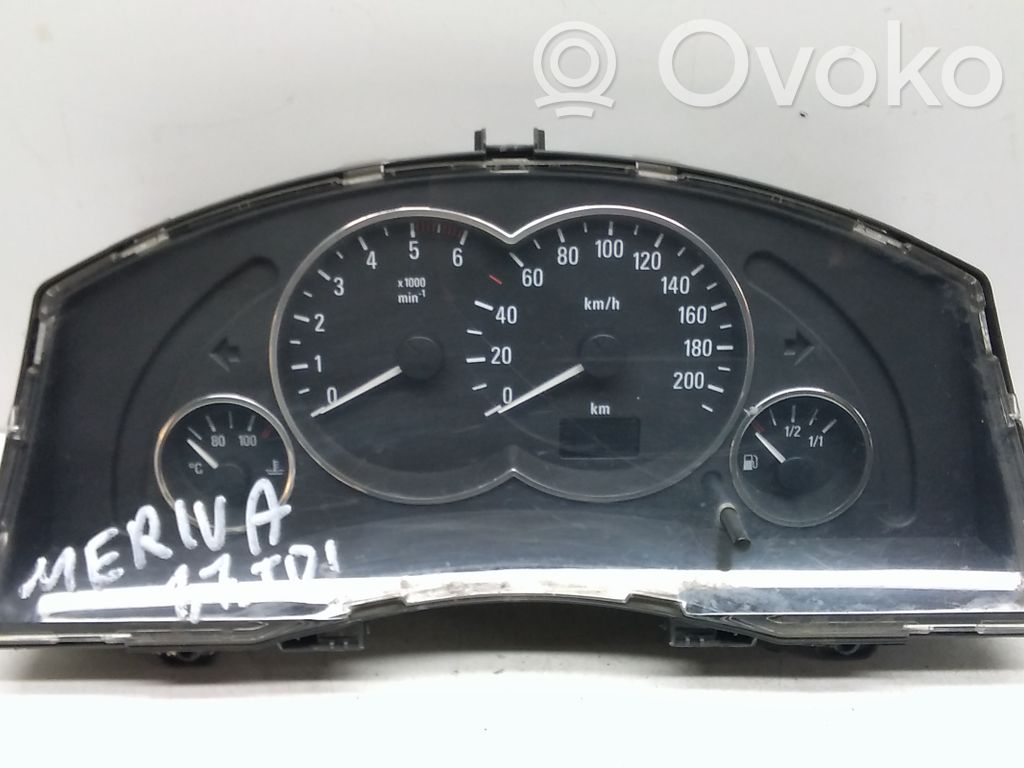 Opel Meriva A Speedometer (instrument cluster) 