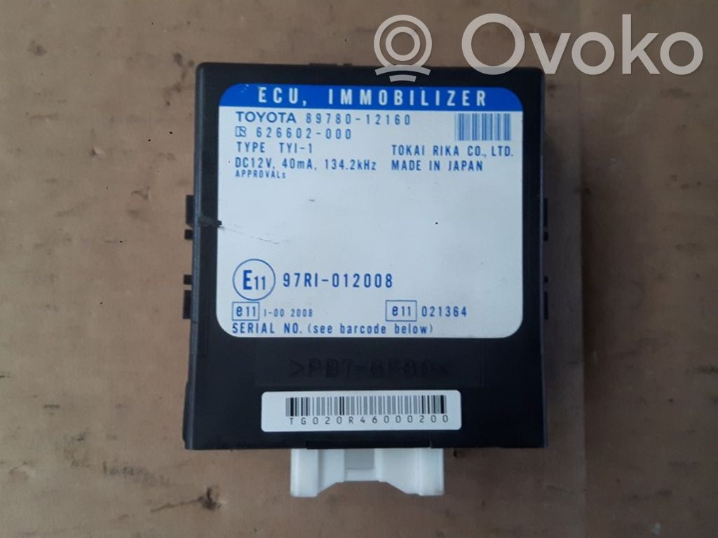 Toyota Corolla E120 E130 Immobilizer control unit/module 