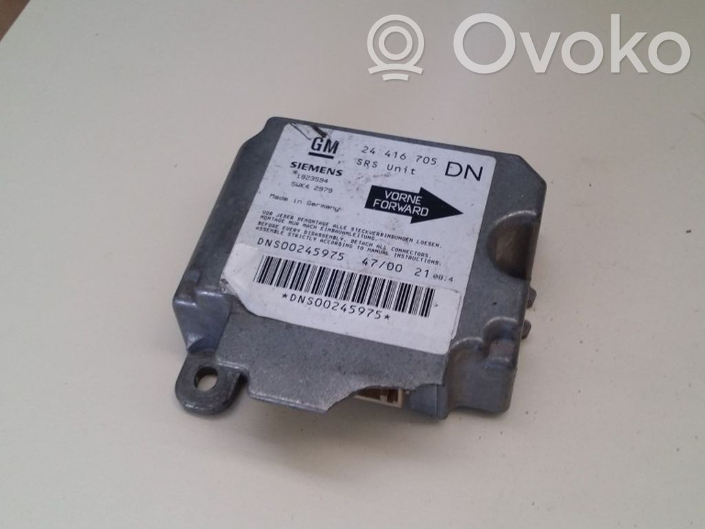 Opel Astra G Airbag control unit/module 