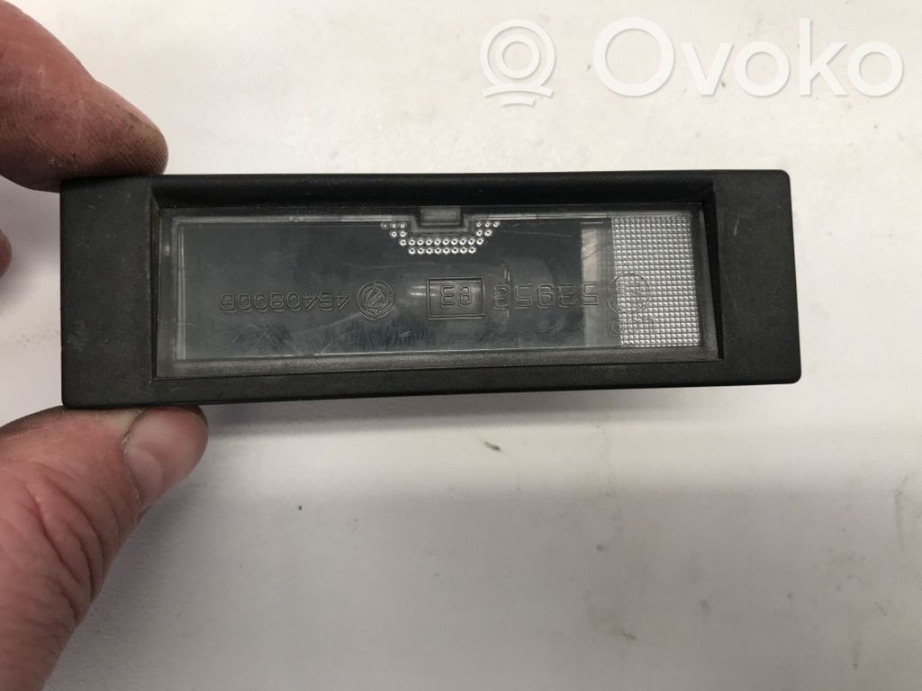 Alfa Romeo 156 Éclairage de plaque d'immatriculation 