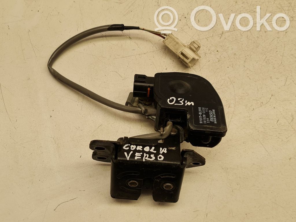 Toyota Corolla Verso E121 Tailgate/trunk/boot lock/catch/latch 
