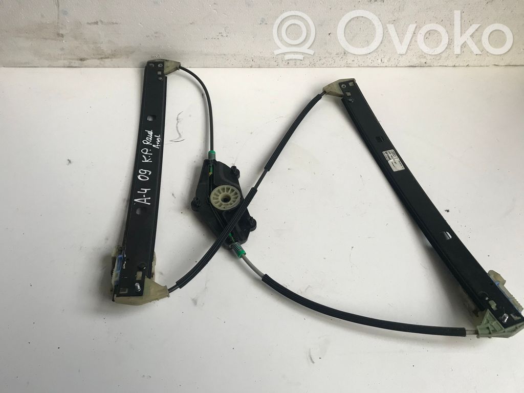 Audi A4 S4 B8 8K Mechanizm podnoszenia szyby przedniej bez silnika 
