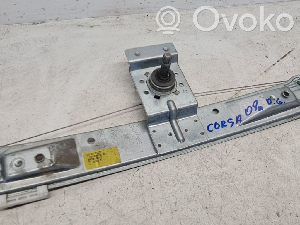 Opel Corsa D Regulador manual de la ventanilla trasera 