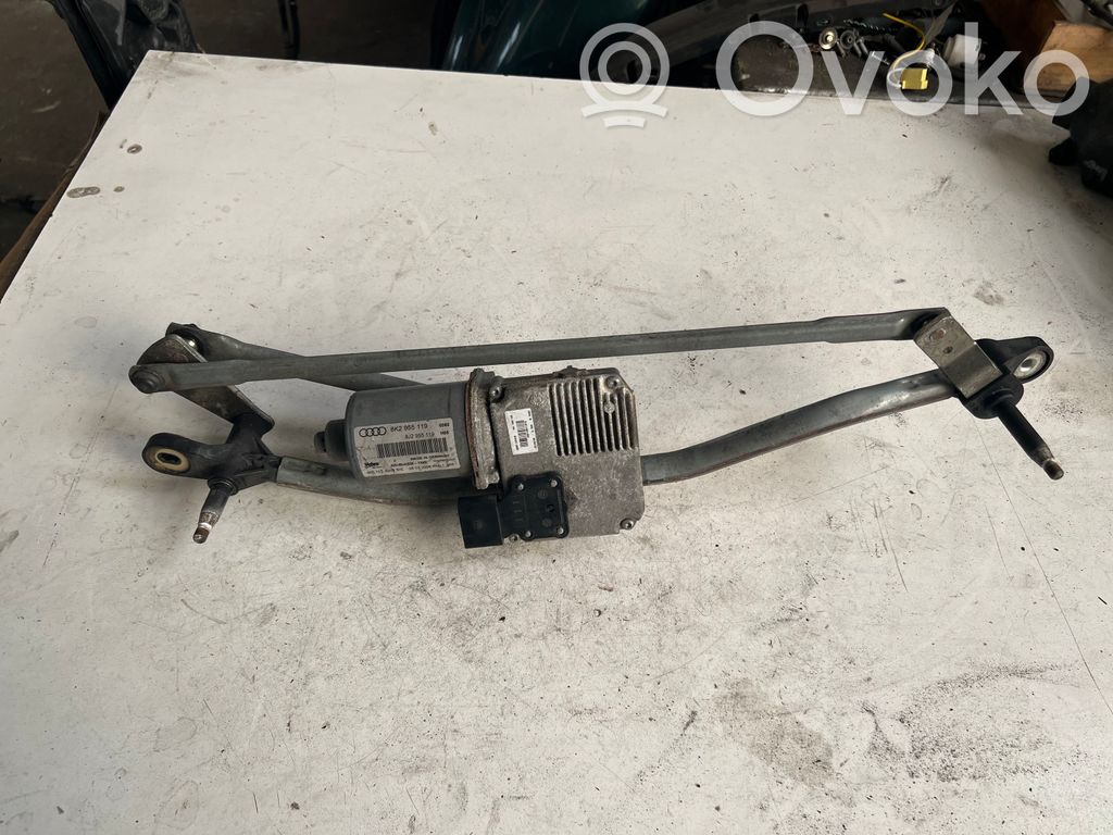 Audi A4 S4 B8 8K Mechanizm i silniczek wycieraczek szyby przedniej / czołowej 