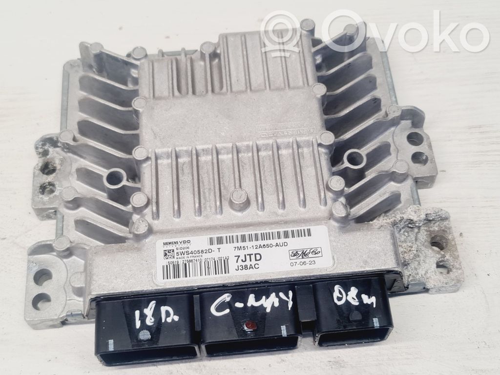 Engine control unit/module   7M5112A650AUD,5WS40582DT