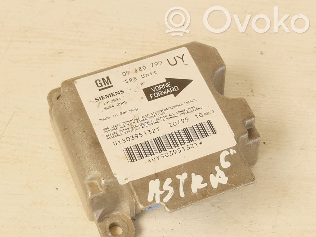 Opel Astra G Airbag control unit/module 