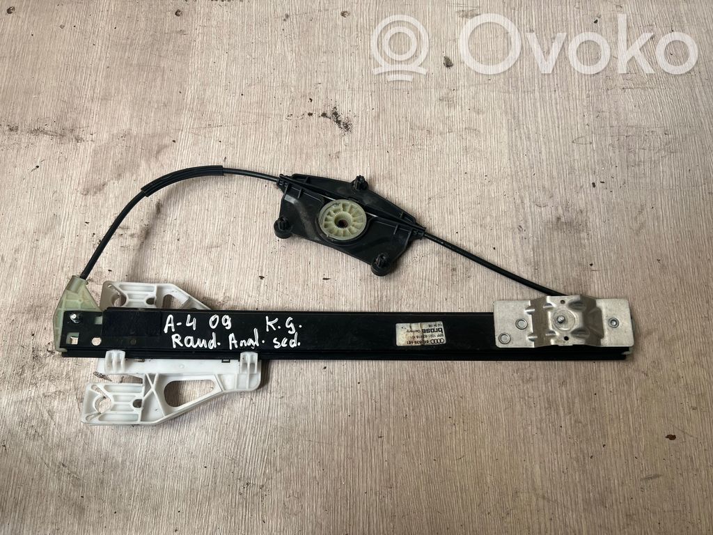 Audi A4 S4 B8 8K Mechanizm podnoszenia szyby tylnej bez silnika 