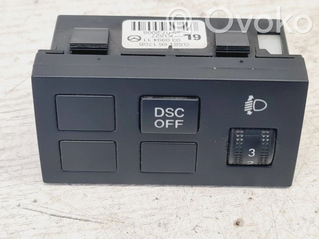 Mazda 6 Headlight level height control switch 