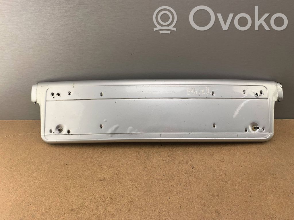 BMW 3 E46 Support de plaque d'immatriculation 