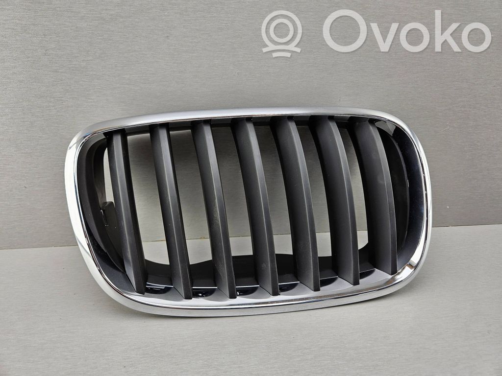 BMW X5 E70 Etupuskurin ylempi jäähdytinsäleikkö 