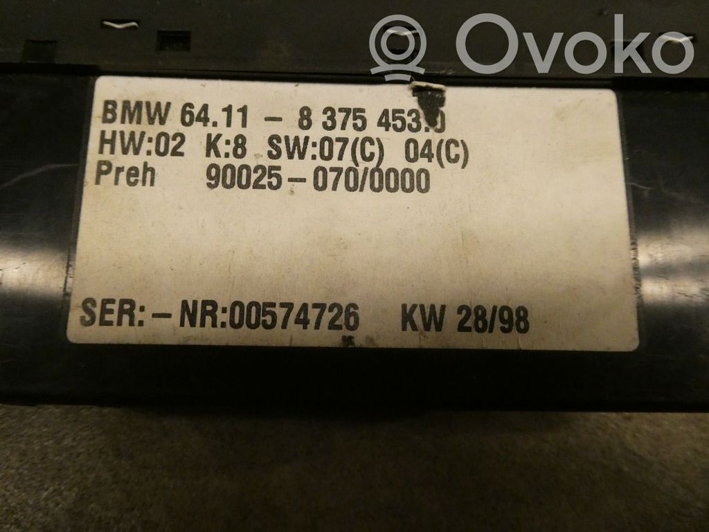 BMW 5 E39 Climate control unit 