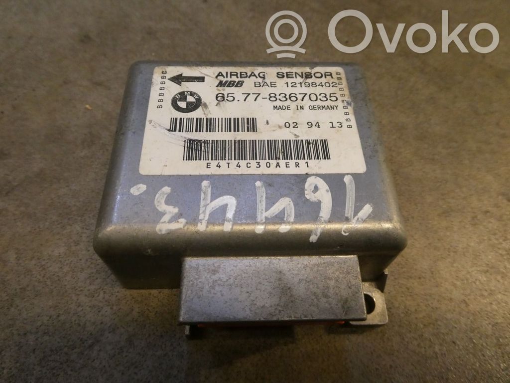 Centralina/modulo airbag   8367035,12198402