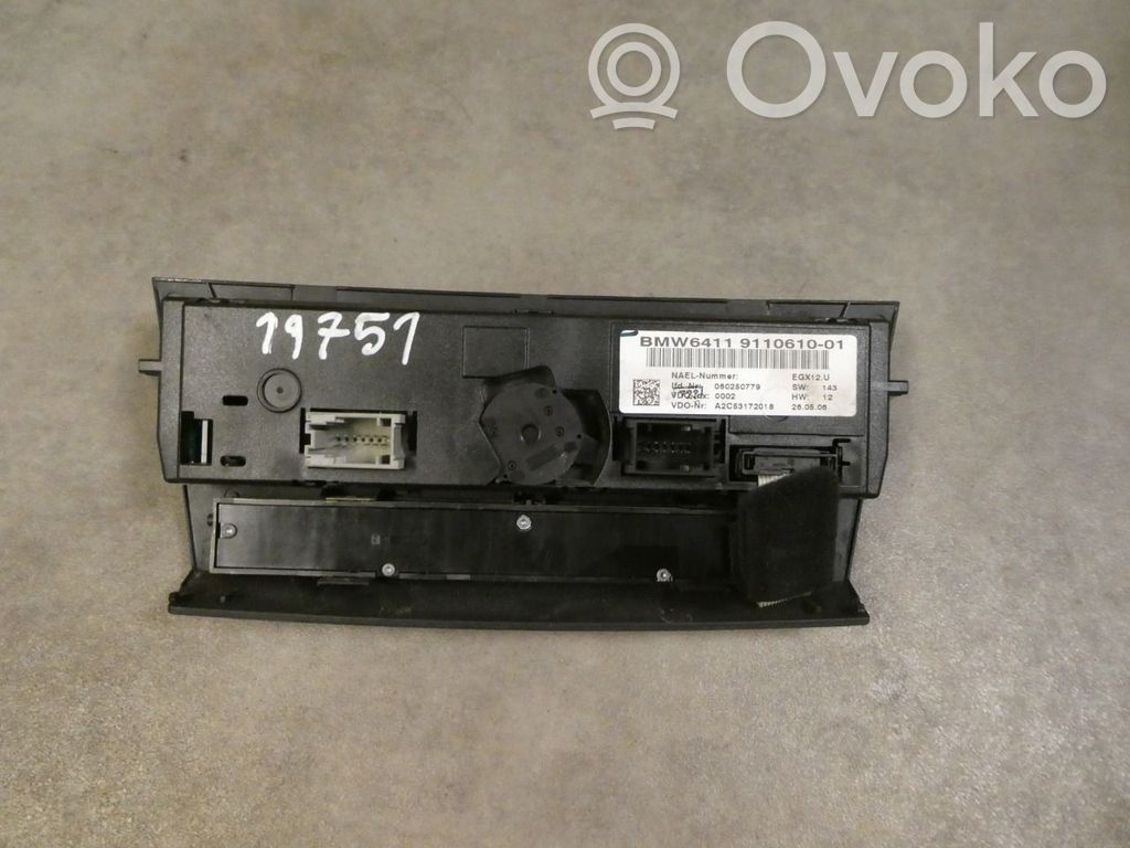 BMW 3 E90 E91 Centralina del climatizzatore 