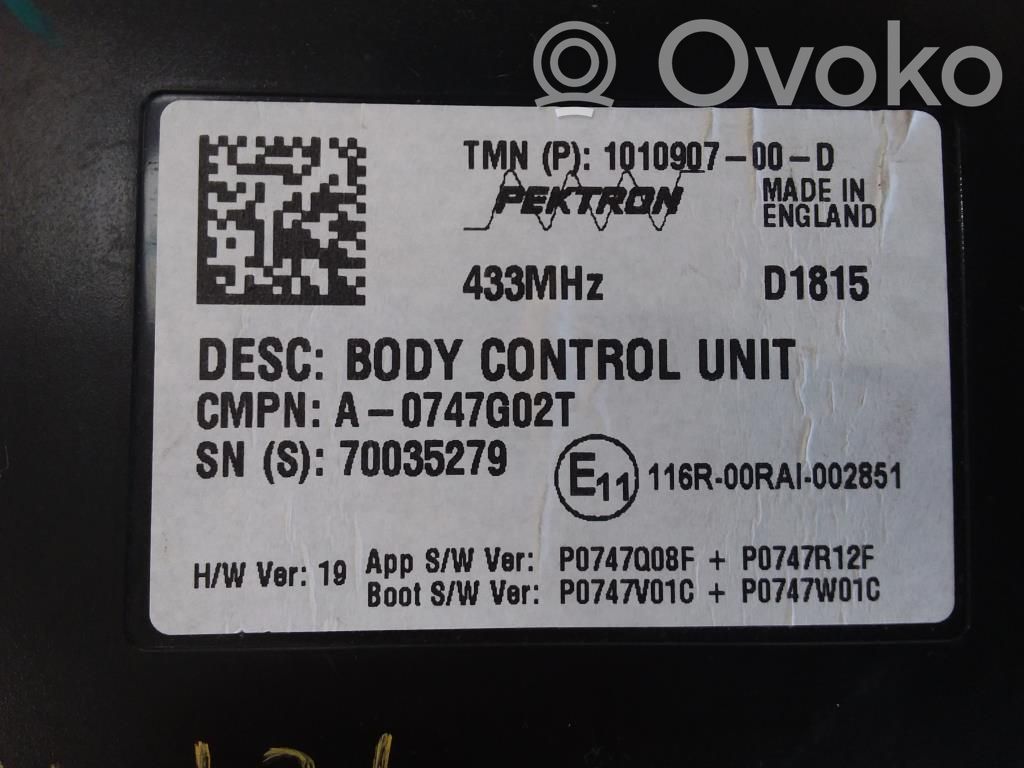 Comfort/convenience module   A0747G02T