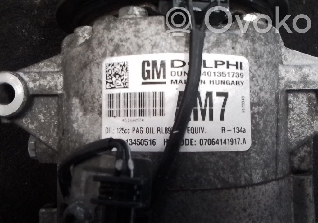 Opel Meriva B Compresseur de climatisation 