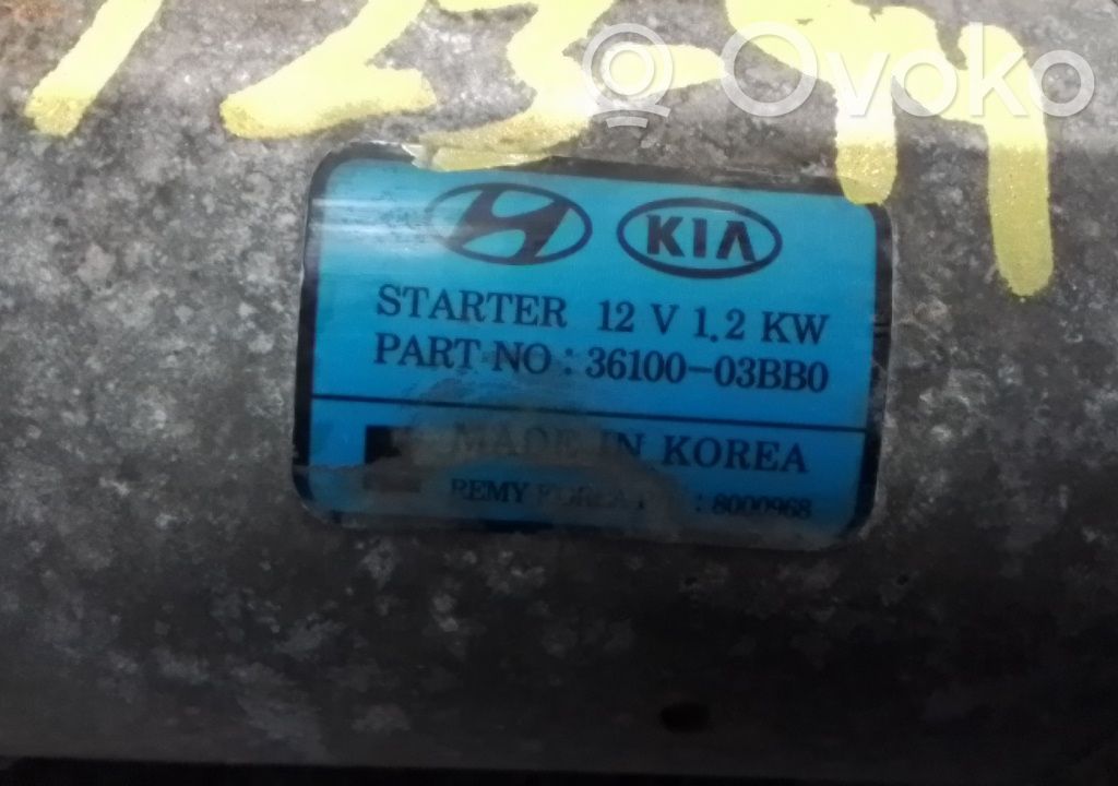 Starter motor   3610003BB0