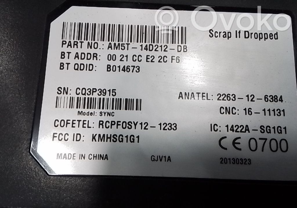 Ford Fiesta Modul unitate control Bluetooth 