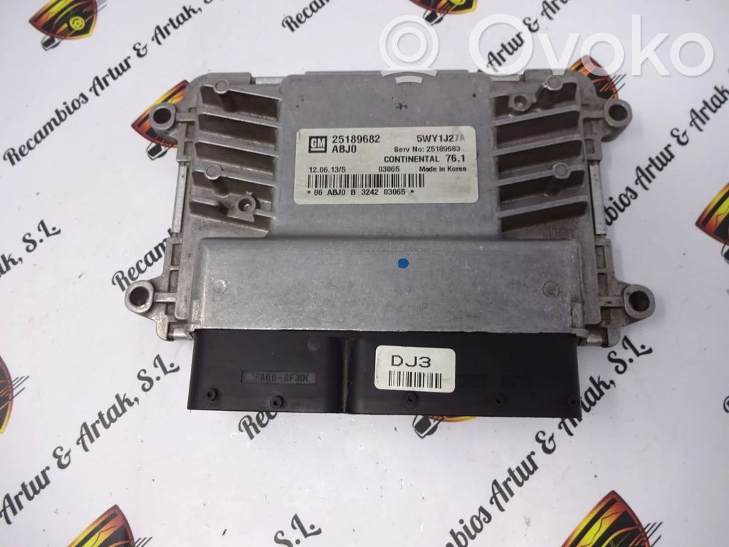 Engine control unit/module   25189682,5WY1J27A