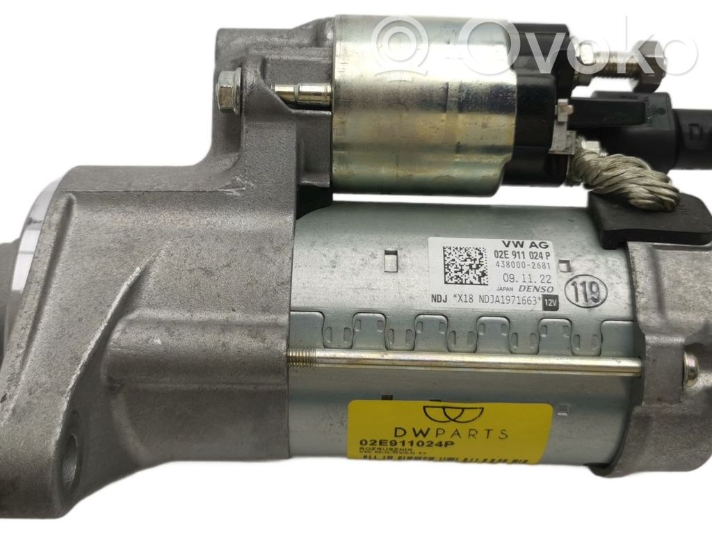 Стартер   02E911024P,02E911024P,02E911022H,02E911022HX,02E911024B,02E911024BX,02E911024D,02E911024DX,02E911024M,02E911024MX,02E911024PX