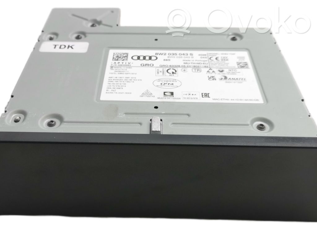 Audi A4 S4 B9 8W Module de contrôle carrosserie centrale 