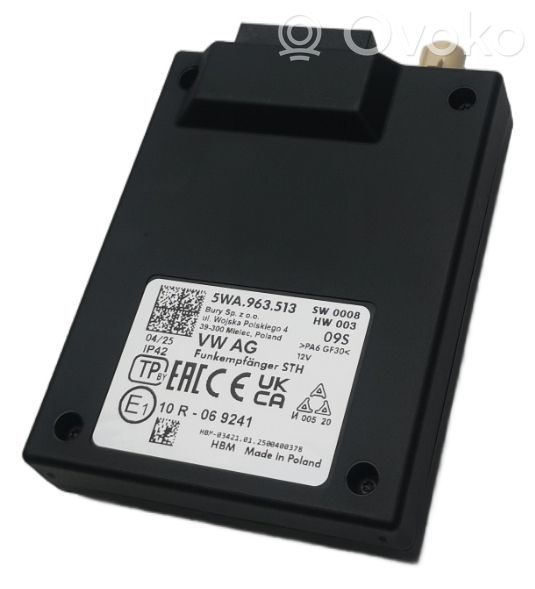 Console centrale, commande chauffage/clim   5WA963513,5WA963513