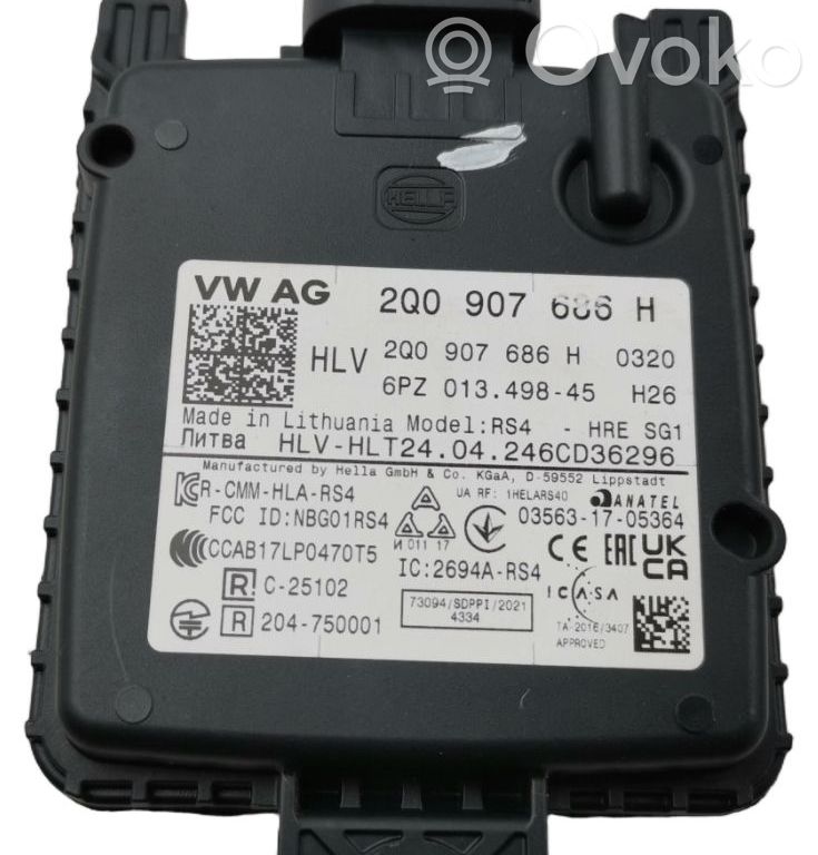 Sensor de radar Distronic   2Q0907686H,2Q0907686H