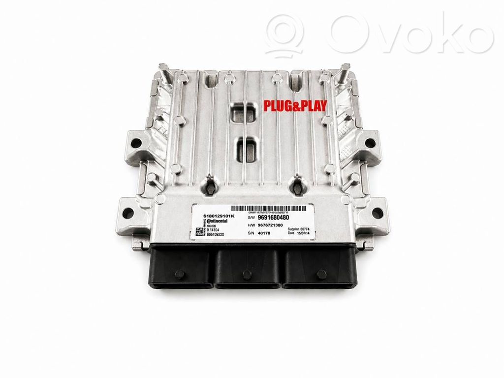 Engine control unit/module ECU   S180129101K,9691680480,9676721380