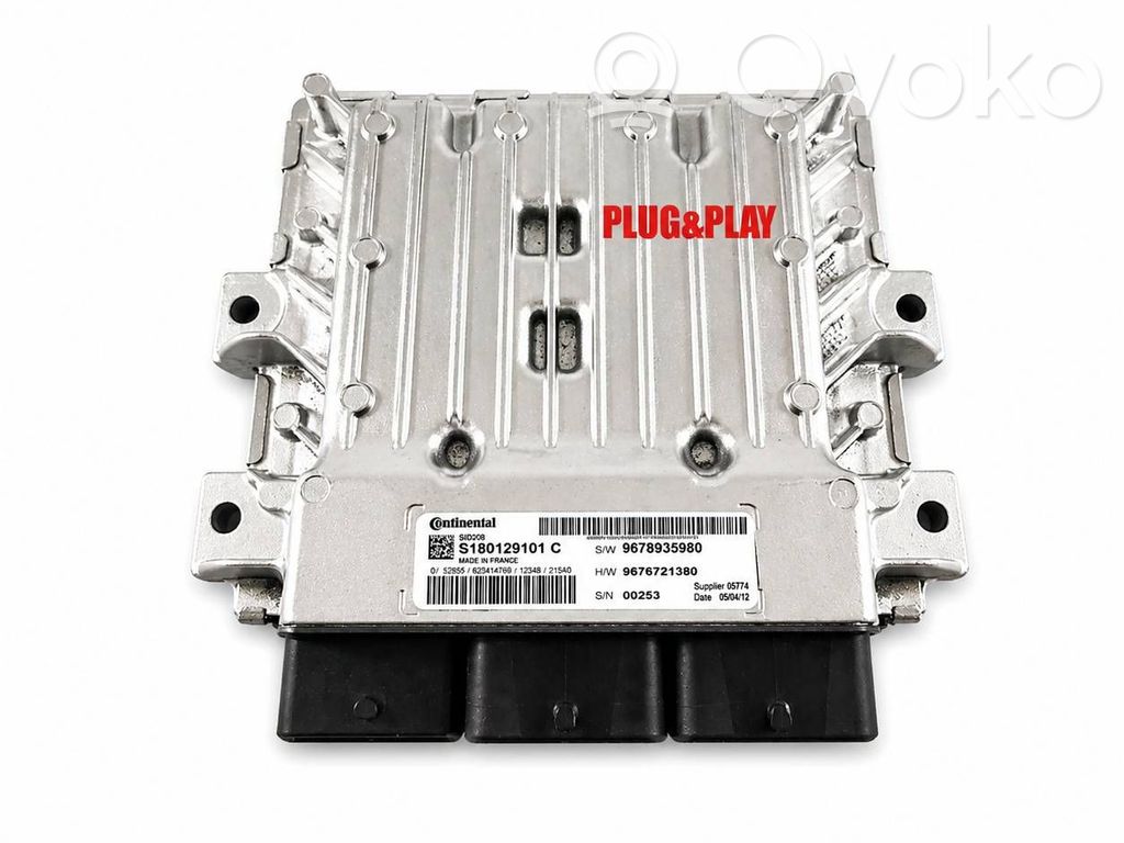 Engine control unit/module ECU   S180129101C,9676721380,9678935980