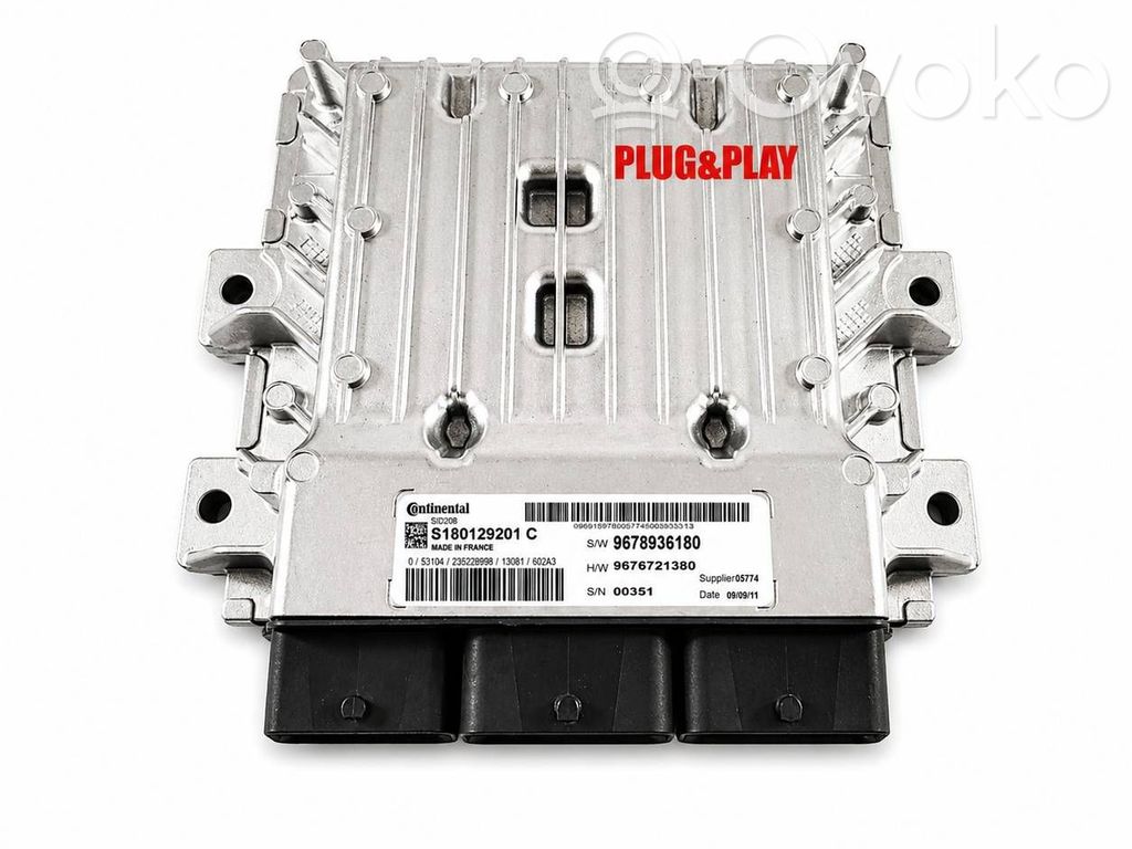 Engine control unit/module ECU   S180129201C,9678936180