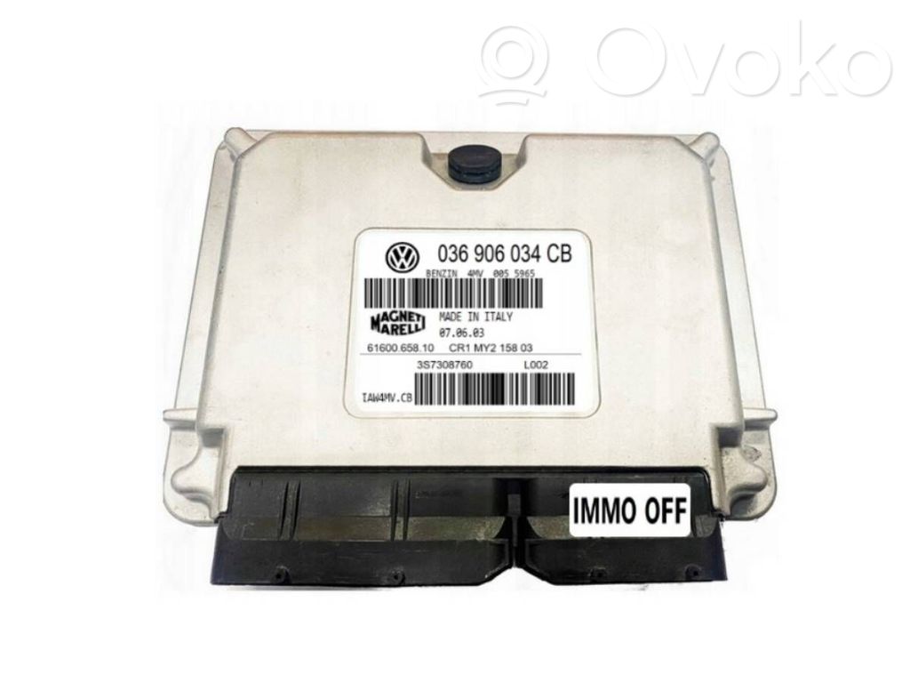 Engine control unit/module   036906034CB,IAW4MVCB