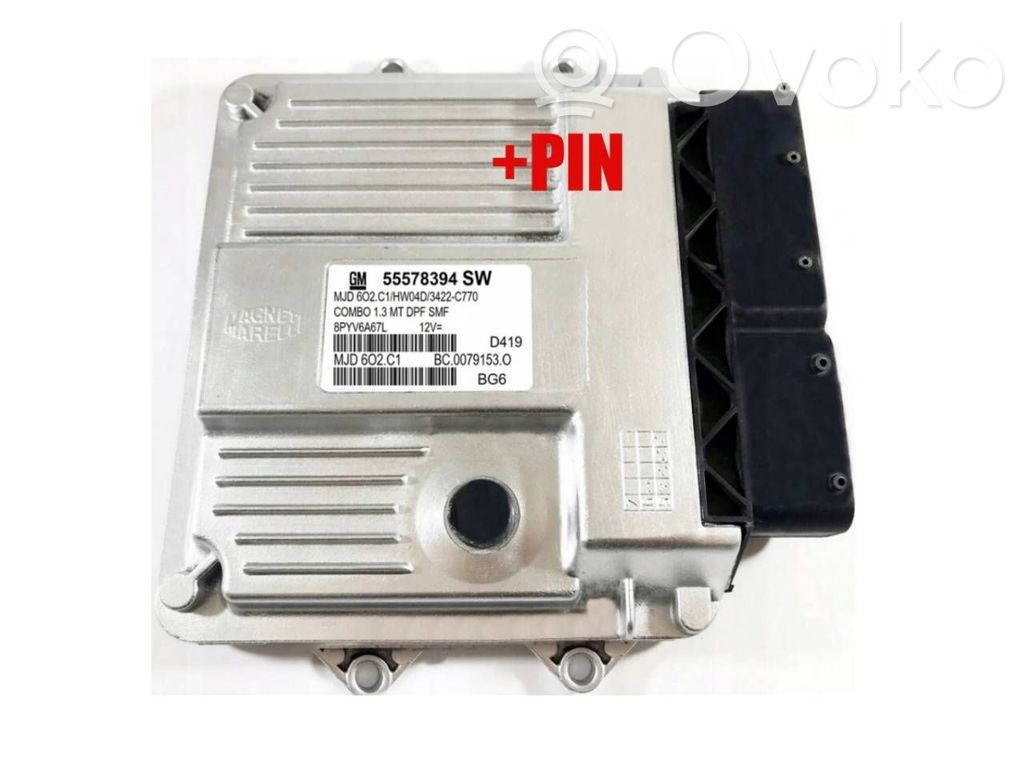 Engine control unit/module ECU   55578394,55578394SW,MJD6O2C1